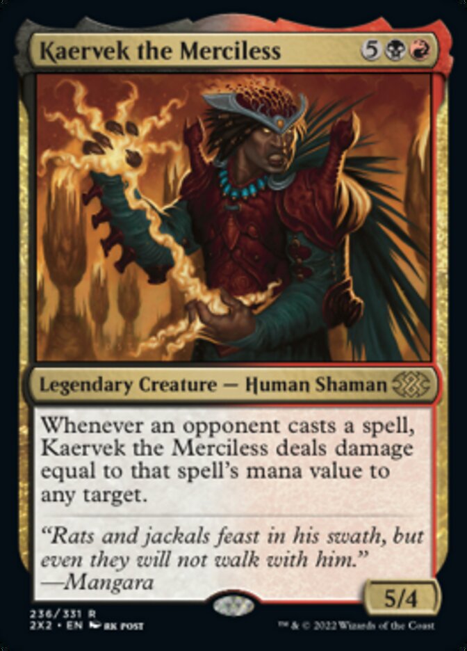 Kaervek the Merciless [Double Masters 2022] | I Want That Stuff Brandon