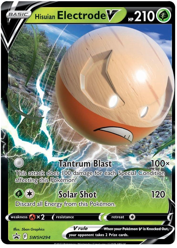 Hisuian Electrode V (SWSH294) (Jumbo Card) [Sword & Shield: Black Star Promos] | I Want That Stuff Brandon