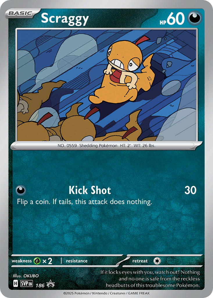 Scraggy (186) [Scarlet & Violet: Black Star Promos] | I Want That Stuff Brandon