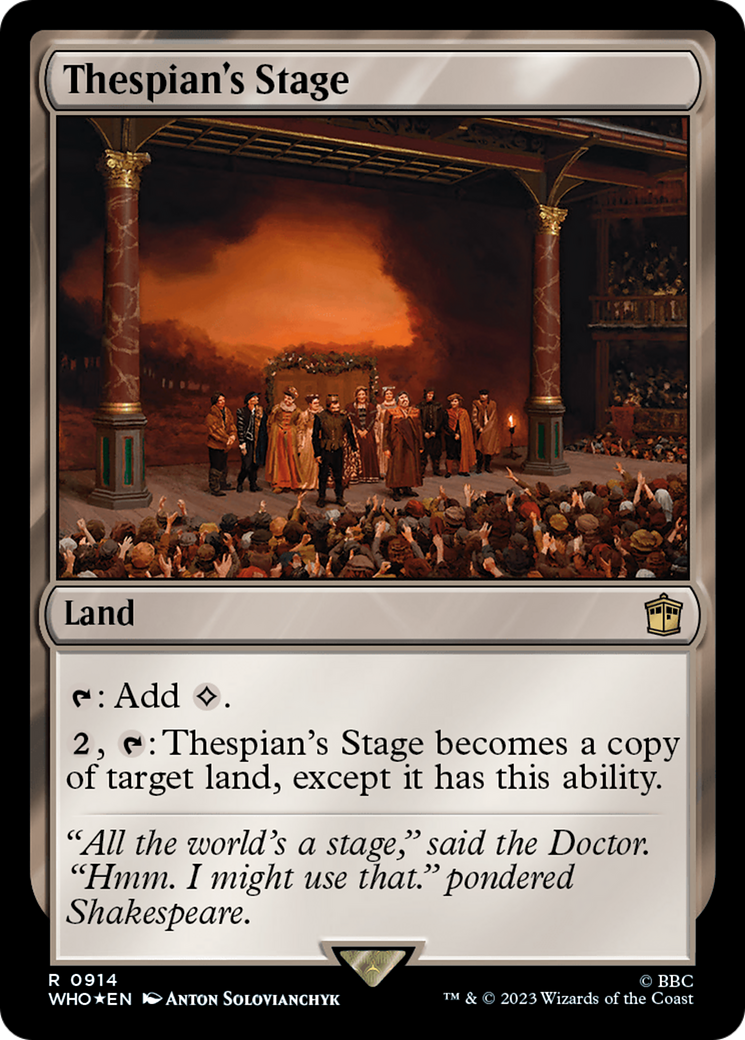 Thespian's Stage (Surge Foil) [Doctor Who] | I Want That Stuff Brandon