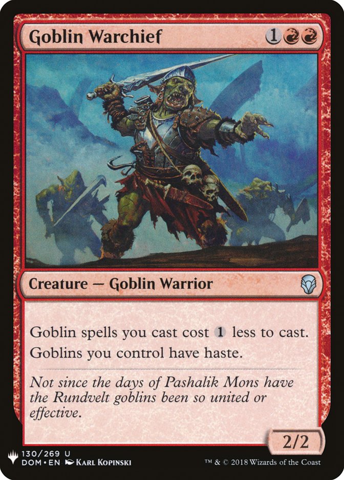 Goblin Warchief [The List] | I Want That Stuff Brandon