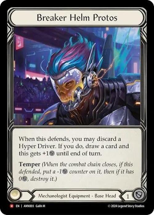 Breaker Helm Protos [AMX003] (Armory Deck: Maxx Nitro)  Rainbow Foil | I Want That Stuff Brandon