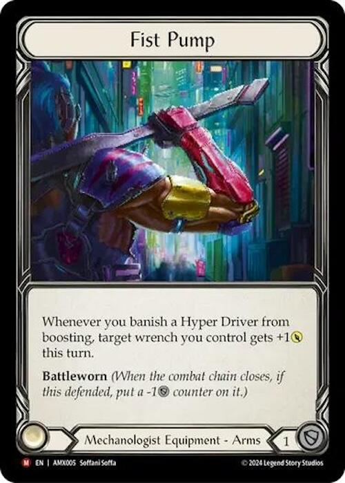 Fist Pump [AMX005] (Armory Deck: Maxx Nitro)  Rainbow Foil | I Want That Stuff Brandon