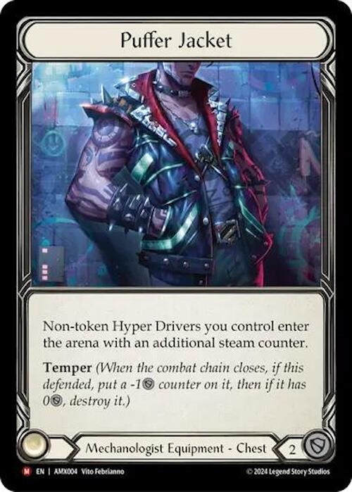 Puffer Jacket [AMX004] (Armory Deck: Maxx Nitro)  Rainbow Foil | I Want That Stuff Brandon