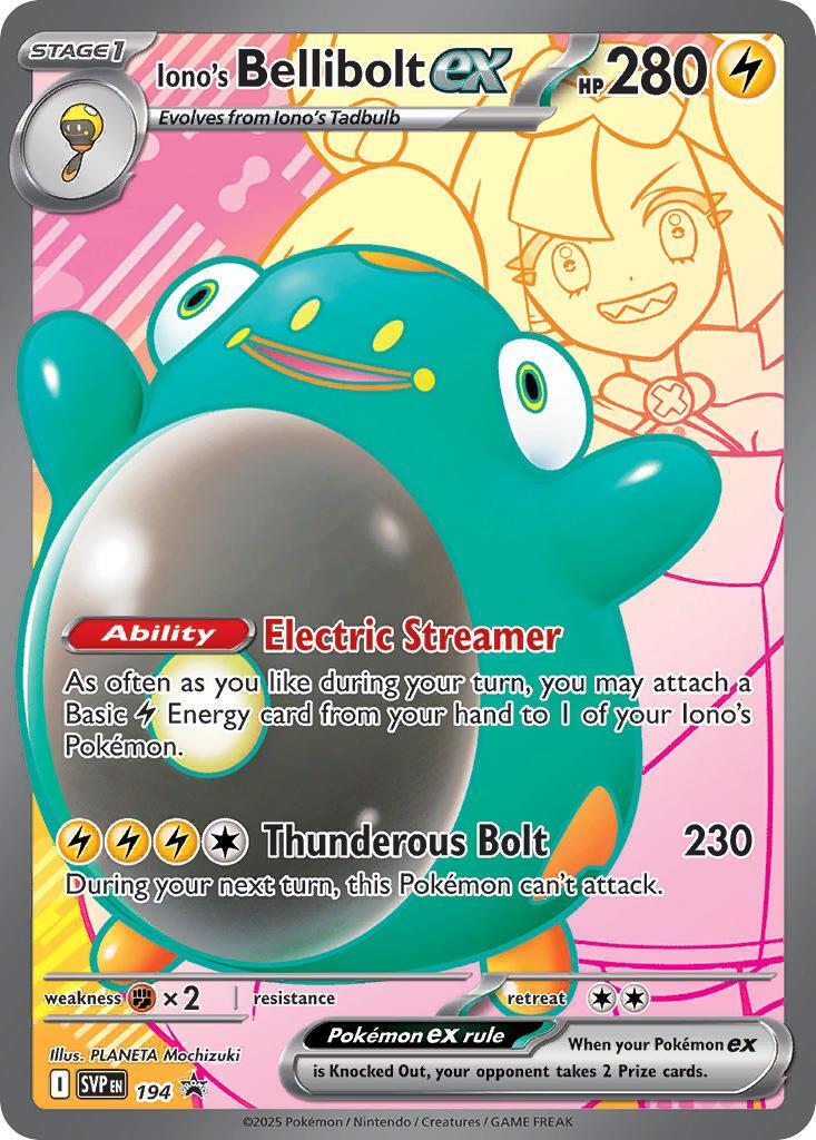 Iono's Bellibolt ex (194) [Scarlet & Violet: Black Star Promos] | I Want That Stuff Brandon