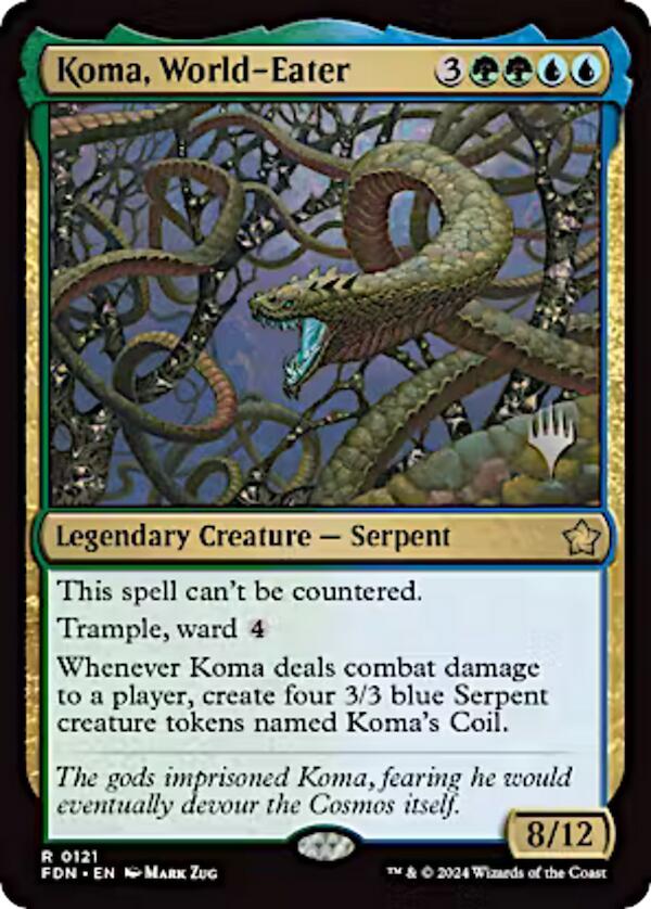 Koma, World-Eater (Promo Pack) [Aetherdrift Promos] | I Want That Stuff Brandon