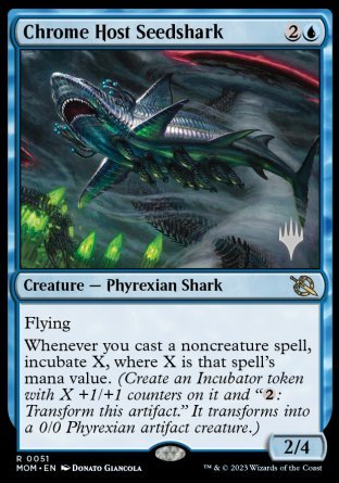 Chrome Host Seedshark (Promo Pack) [March of the Machine Promos] | I Want That Stuff Brandon