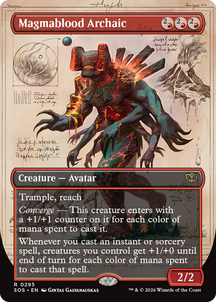 Magmablood Archaic (Borderless) [Secrets of Strixhaven] | I Want That Stuff Brandon