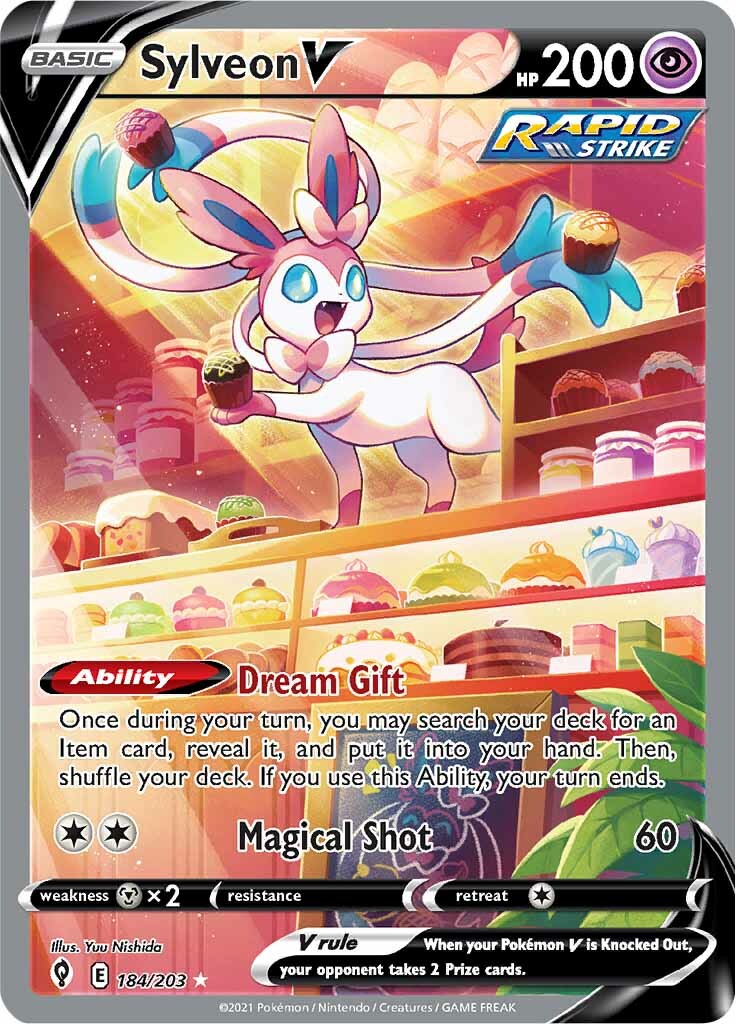 Sylveon V (184/203) [Sword & Shield: Evolving Skies] | I Want That Stuff Brandon