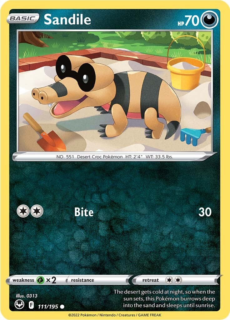 Sandile (111/195) [Sword & Shield: Silver Tempest] | I Want That Stuff Brandon