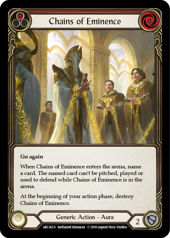 Chains of Eminence [ARC162-S] (Arcane Rising)  1st Edition Rainbow Foil | I Want That Stuff Brandon