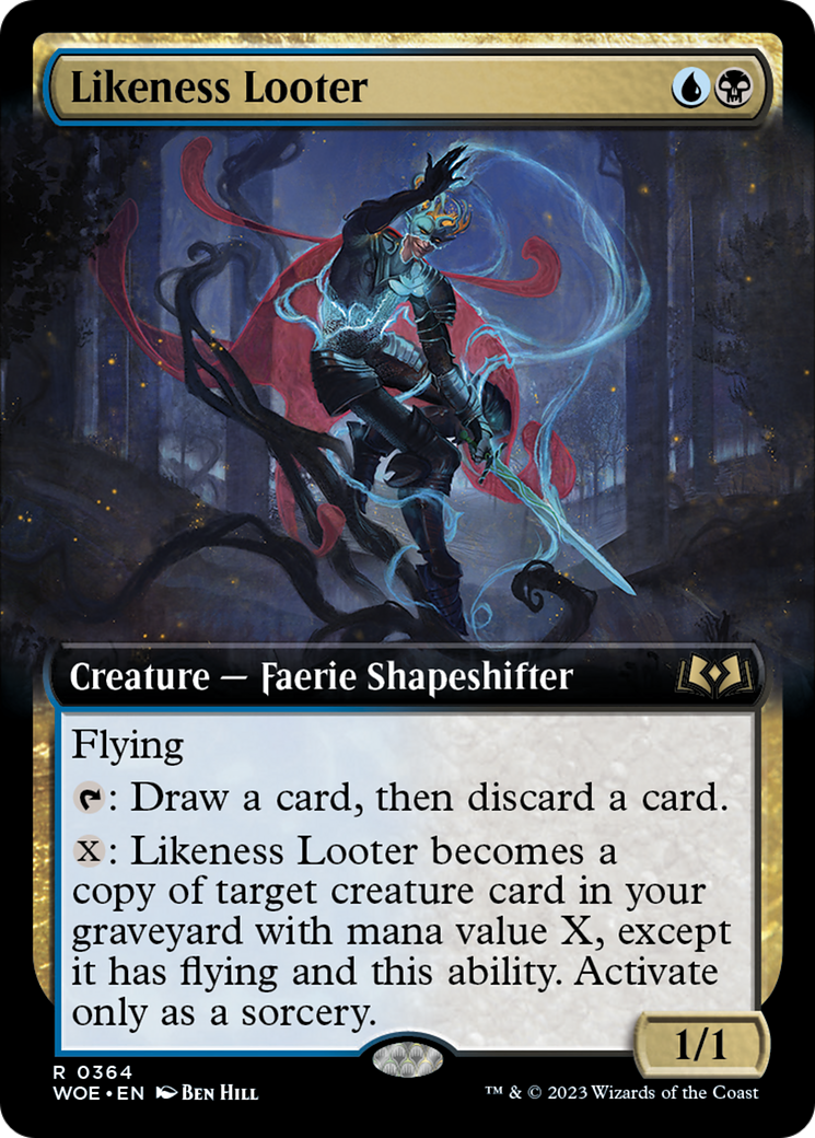 Likeness Looter (Extended Art) [Wilds of Eldraine] | I Want That Stuff Brandon