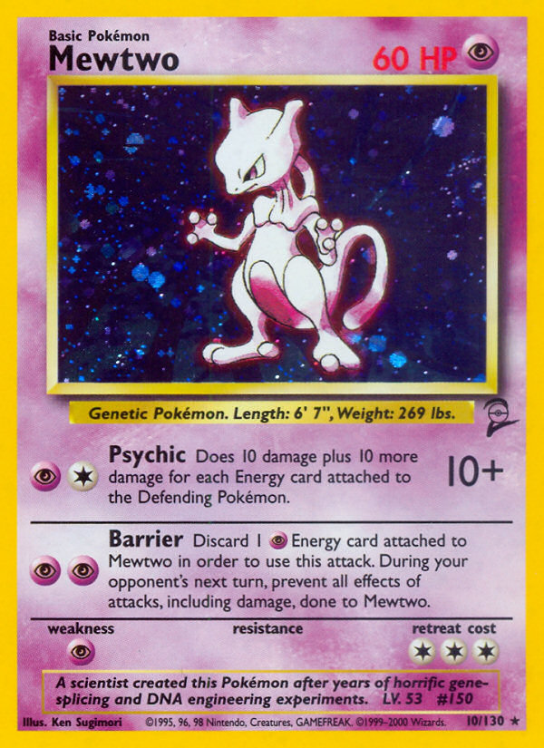 Mewtwo (10/130) [Base Set 2] | I Want That Stuff Brandon
