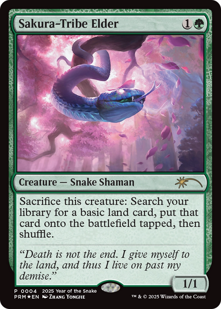 Sakura-Tribe Elder (Year of the Snake 2025) [Standard Showdown Promos] | I Want That Stuff Brandon