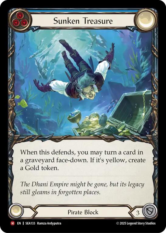 Sunken Treasure (Rainbow Foil) [SEA133] (High Seas)  Rainbow Foil | I Want That Stuff Brandon
