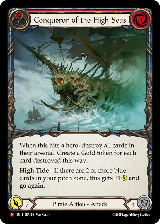 Conqueror of the High Seas (Rainbow Foil) [SEA130] (High Seas)  Rainbow Foil | I Want That Stuff Brandon