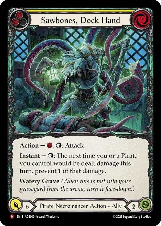 Sawbones, Dockhand (Regular) [AGB019] (Armory Deck: Gravy Bones) | I Want That Stuff Brandon