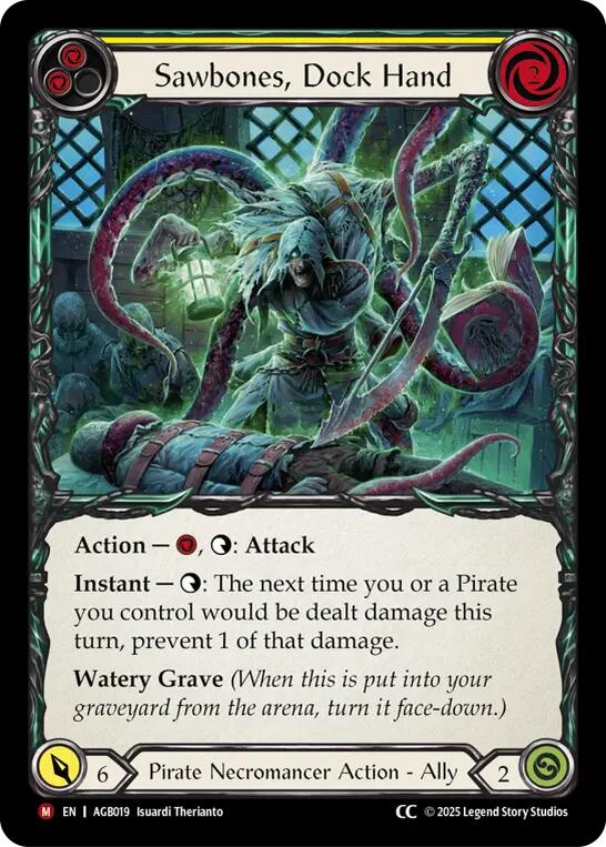 Sawbones, Dockhand (CC Label) (Regular) [AGB019] (Armory Deck: Gravy Bones) | I Want That Stuff Brandon