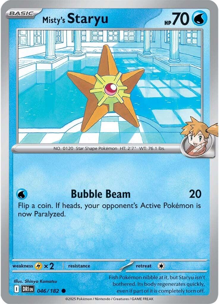 Misty's Staryu (046/182) [Scarlet & Violet: Destined Rivals] | I Want That Stuff Brandon