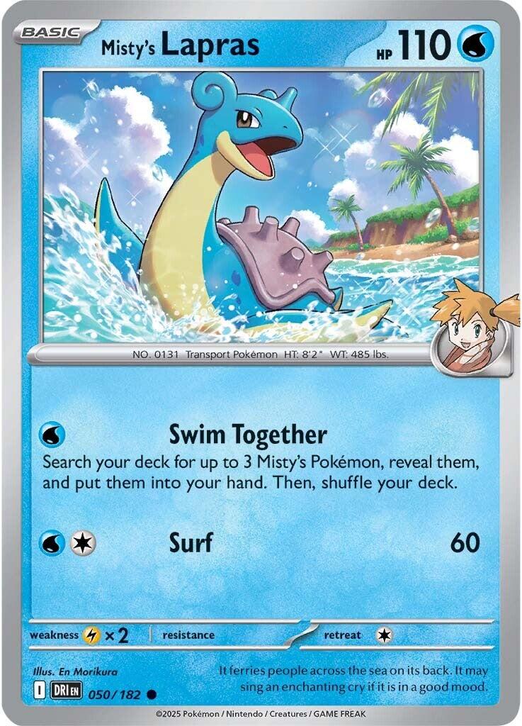 Misty's Lapras (050/182) [Scarlet & Violet: Destined Rivals] | I Want That Stuff Brandon