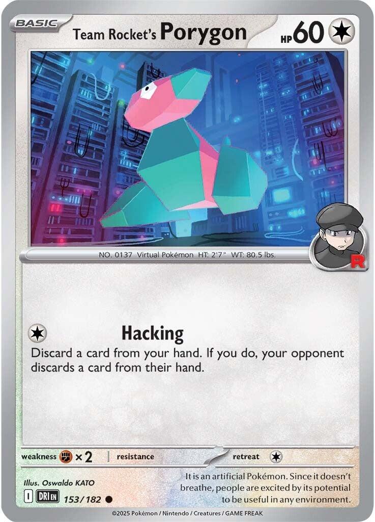 Team Rocket's Porygon (153/182) [Scarlet & Violet: Destined Rivals] | I Want That Stuff Brandon