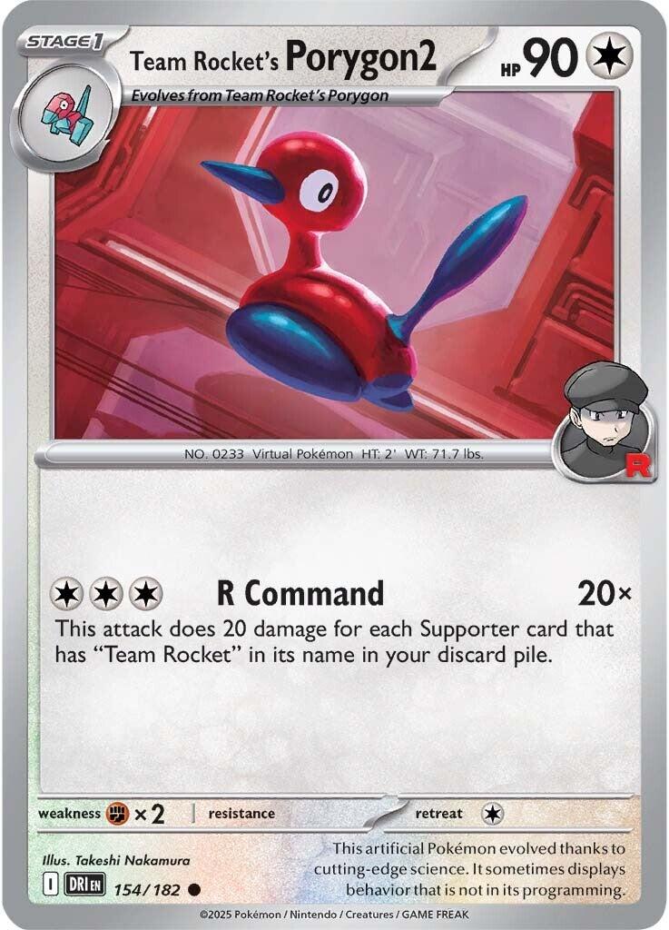 Team Rocket's Porygon2 (154/182) [Scarlet & Violet: Destined Rivals] | I Want That Stuff Brandon