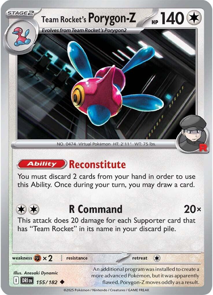 Team Rocket's Porygon-Z (155/182) [Scarlet & Violet: Destined Rivals] | I Want That Stuff Brandon