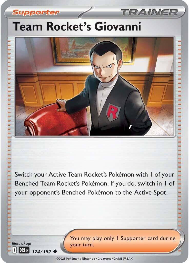 Team Rocket's Giovanni (174/182) [Scarlet & Violet: Destined Rivals] | I Want That Stuff Brandon