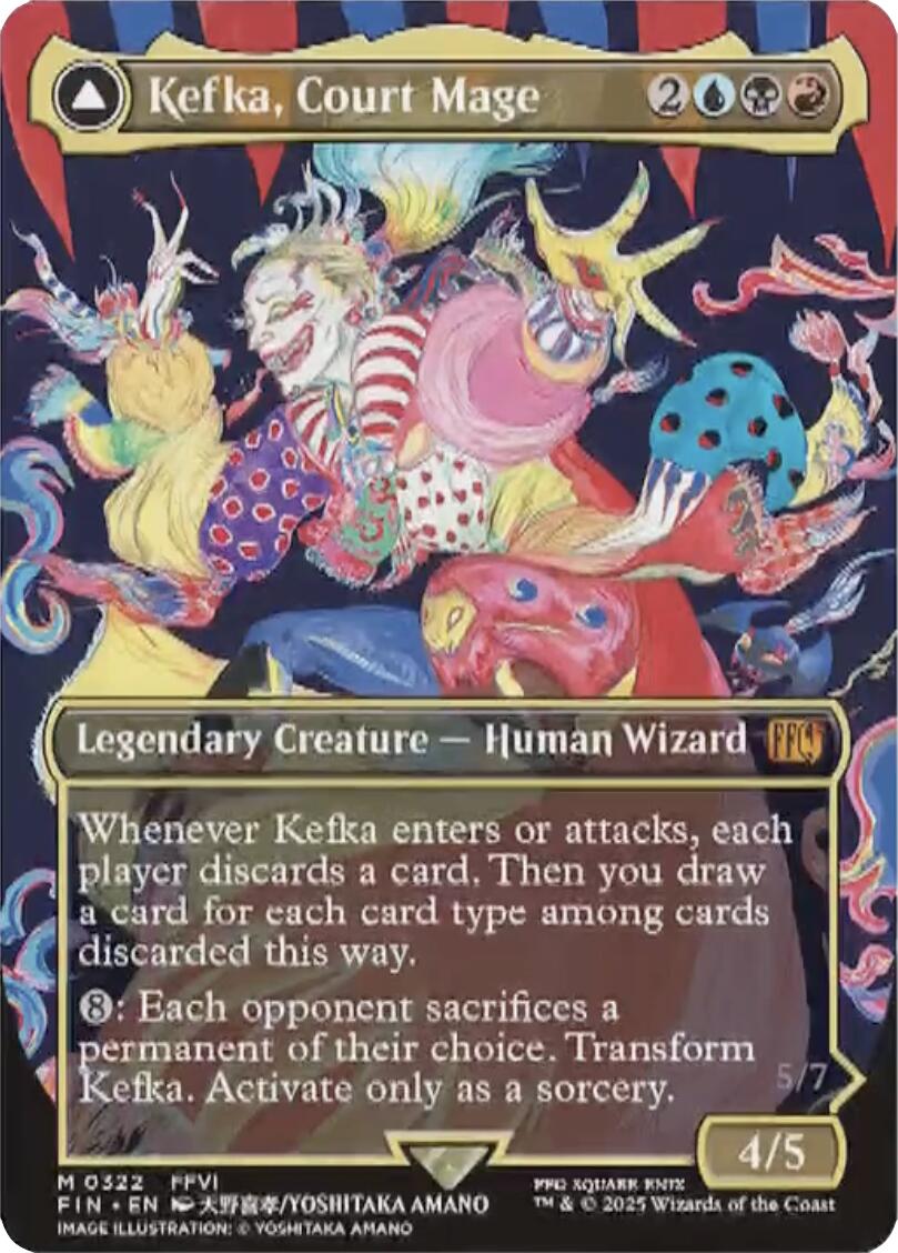 Kefka, Court Mage // Kefka, Ruler of Ruin (Borderless) (0322) [FINAL FANTASY] | I Want That Stuff Brandon