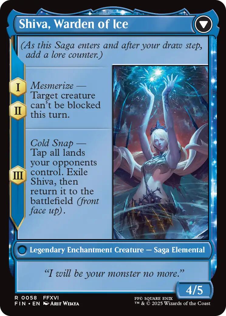 Jill, Shiva's Dominant // Shiva, Warden of Ice [FINAL FANTASY] | I Want That Stuff Brandon