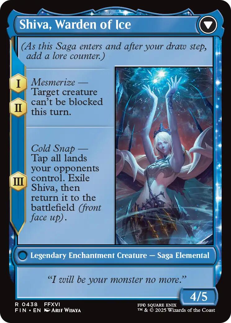 Jill, Shiva's Dominant // Shiva, Warden of Ice (Extended Art) [FINAL FANTASY] | I Want That Stuff Brandon