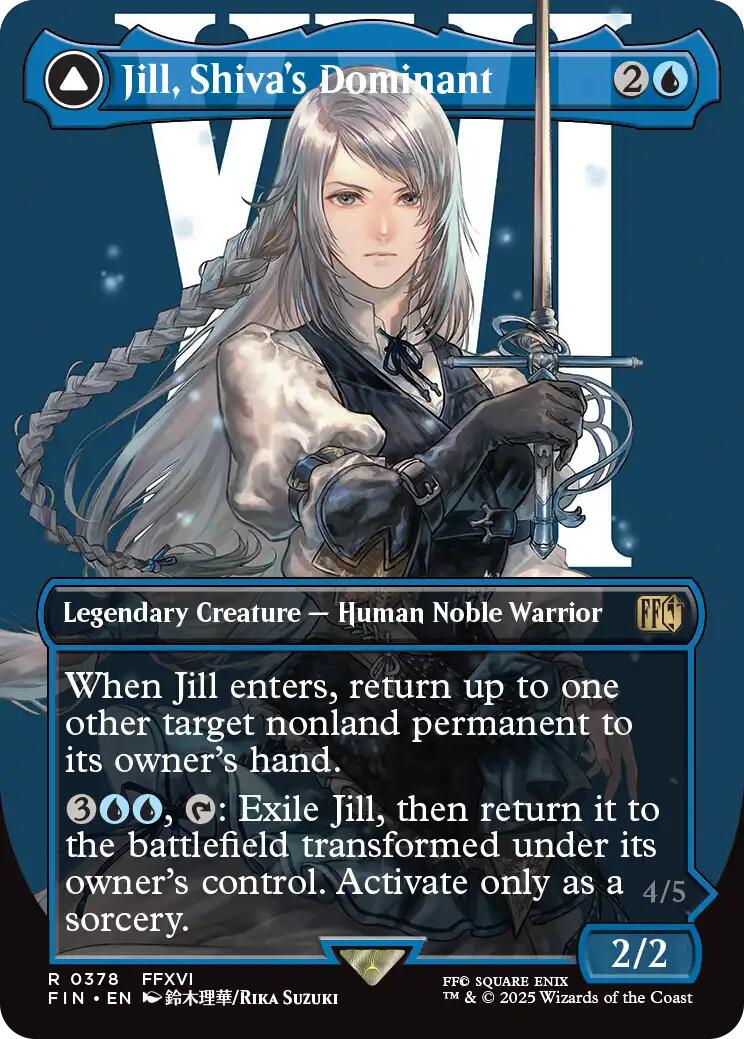 Jill, Shiva's Dominant // Shiva, Warden of Ice (Borderless) [FINAL FANTASY] | I Want That Stuff Brandon
