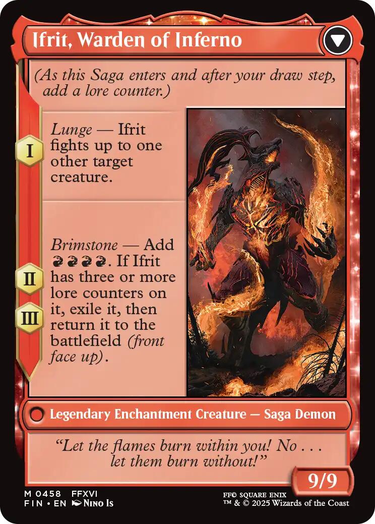 Clive, Ifrit's Dominant // Ifrit, Warden of Inferno (Extended Art) [FINAL FANTASY] | I Want That Stuff Brandon