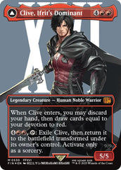Clive, Ifrit's Dominant // Ifrit, Warden of Inferno (Borderless) (Surge Foil) [FINAL FANTASY] | I Want That Stuff Brandon