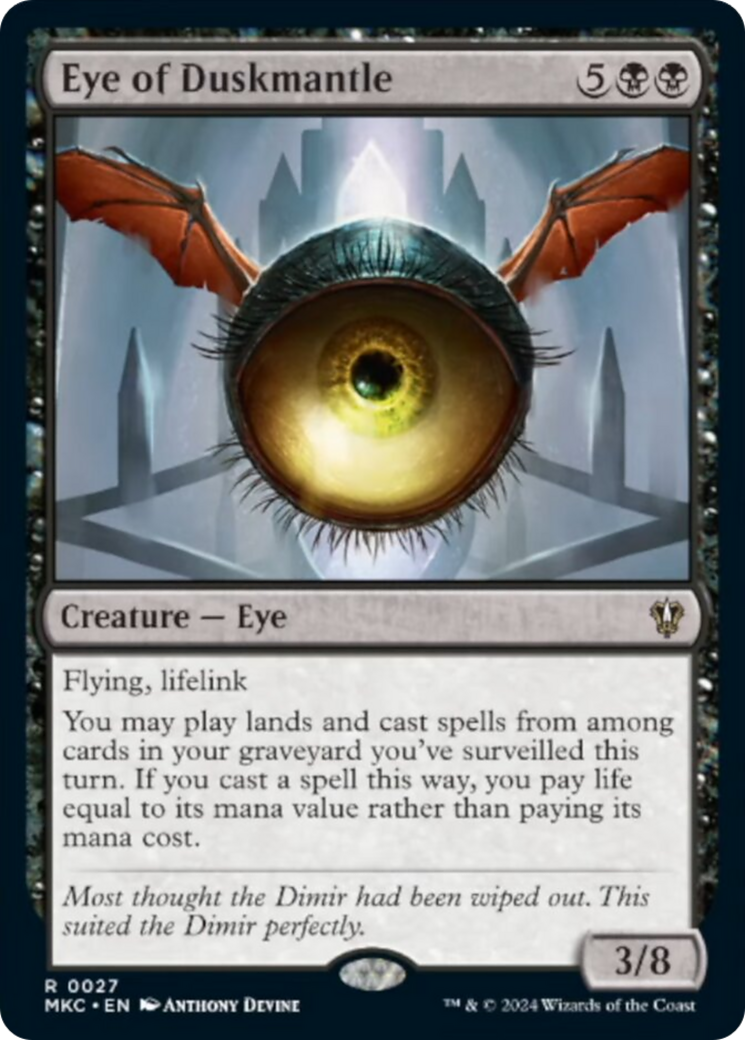 Eye of Duskmantle [Murders at Karlov Manor Commander] | I Want That Stuff Brandon