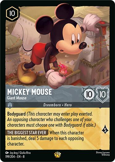 Mickey Mouse - Giant Mouse (199/204) [Reign of Jafar] | I Want That Stuff Brandon