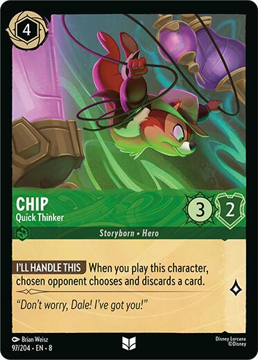Chip - Quick Thinker (97/204) [Reign of Jafar] | I Want That Stuff Brandon