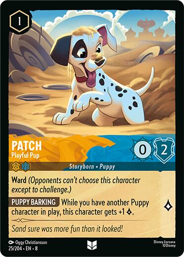 Patch - Playful Pup (25/204) [Reign of Jafar] | I Want That Stuff Brandon