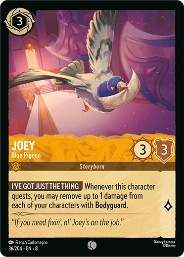 Joey - Blue Pigeon (36/204) [Reign of Jafar] | I Want That Stuff Brandon