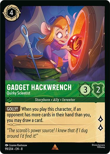 Gadget Hackwrench - Quirky Scientist (99/204) [Reign of Jafar] | I Want That Stuff Brandon