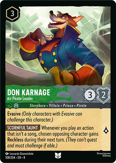 Don Karnage - Air Pirate Leader (108/204) [Reign of Jafar] | I Want That Stuff Brandon