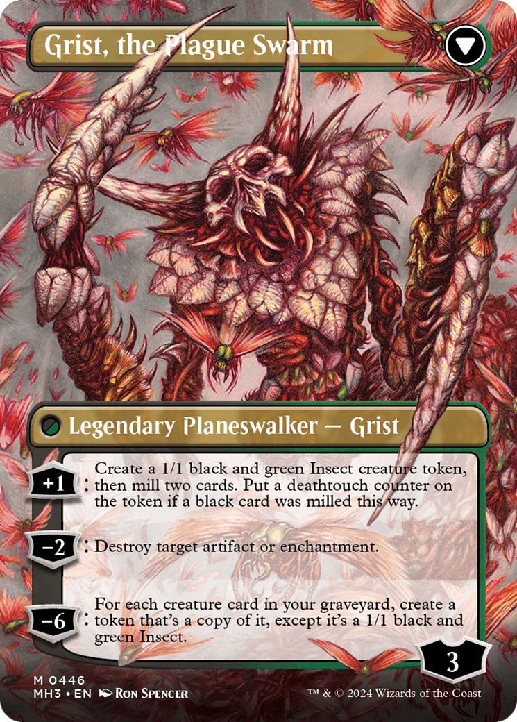 Grist, Voracious Larva // Grist, the Plague Swarm (Borderless) [Modern Horizons 3] | I Want That Stuff Brandon