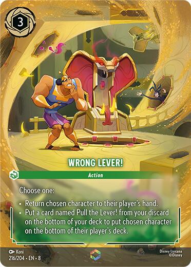 Wrong Lever! (Enchanted) (216/204) [Reign of Jafar] | I Want That Stuff Brandon