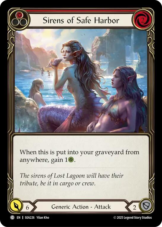 Sirens of Safe Harbor (Red) [SEA226] (High Seas)  Rainbow Foil | I Want That Stuff Brandon