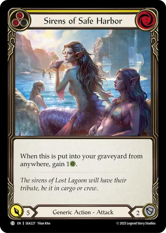 Sirens of Safe Harbor (Yellow) [SEA227] (High Seas)  Rainbow Foil | I Want That Stuff Brandon
