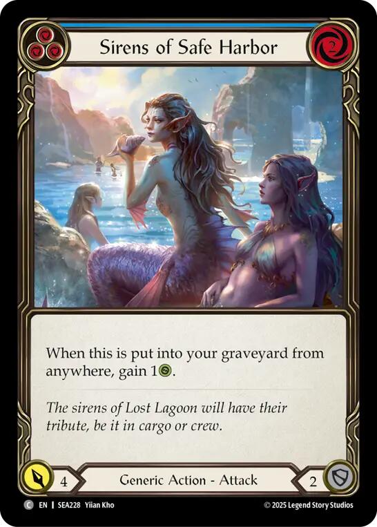 Sirens of Safe Harbor (Blue) [SEA228] (High Seas)  Rainbow Foil | I Want That Stuff Brandon
