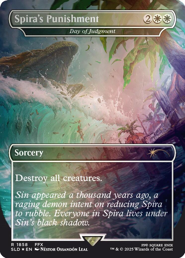 Spira's Punishment - Day of Judgment (Rainbow Foil) [Secret Lair Drop Series] | I Want That Stuff Brandon