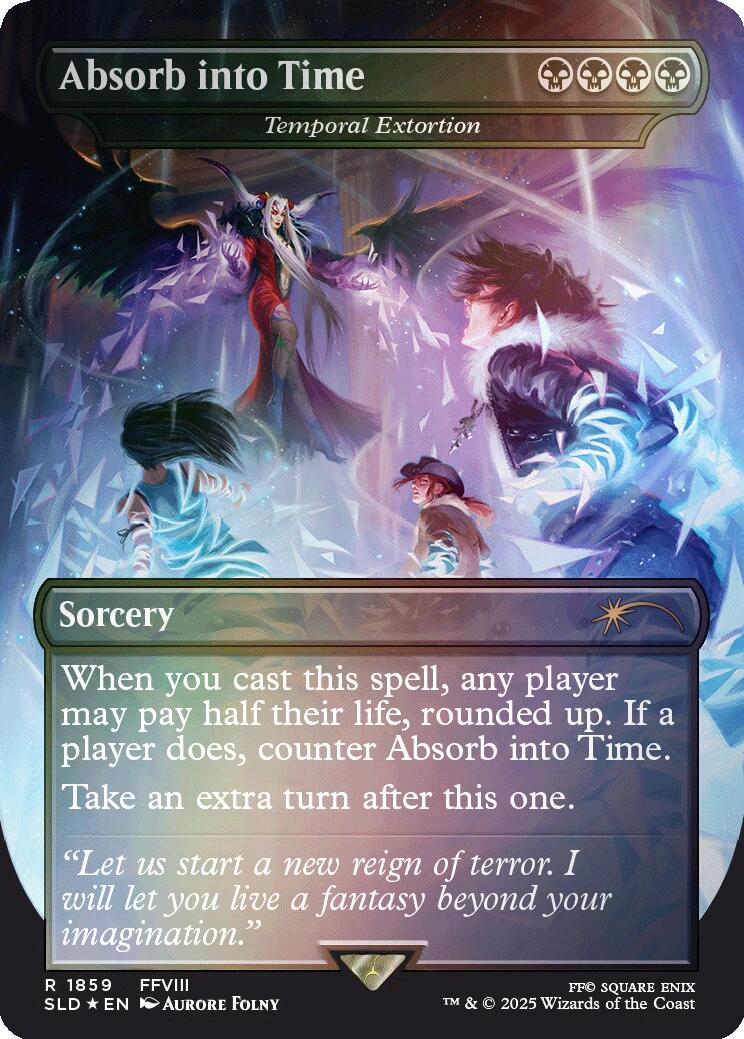 Absorb into Time - Temporal Extortion (Rainbow Foil) [Secret Lair Drop Series] | I Want That Stuff Brandon
