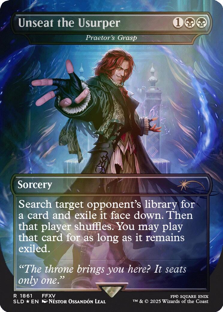 Unseat the Usurper - Praetor's Grasp (Rainbow Foil) [Secret Lair Drop Series] | I Want That Stuff Brandon
