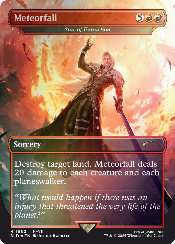Meteorfall - Star of Extinction (Rainbow Foil) [Secret Lair Drop Series] | I Want That Stuff Brandon